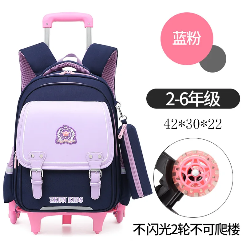 Trolley Children School Bags Mochila Kids Backpacks With Wheel Trolley Luggage For Girls Boys backpack Escolar Backbag Schoolbag