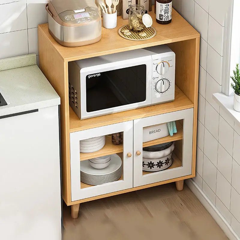 

Kitchen Cabinet Storage Rack Sideboard Kitchen Cabinet Locker Living Room Home Small Apartment Oven Microwave Storage Cabinet