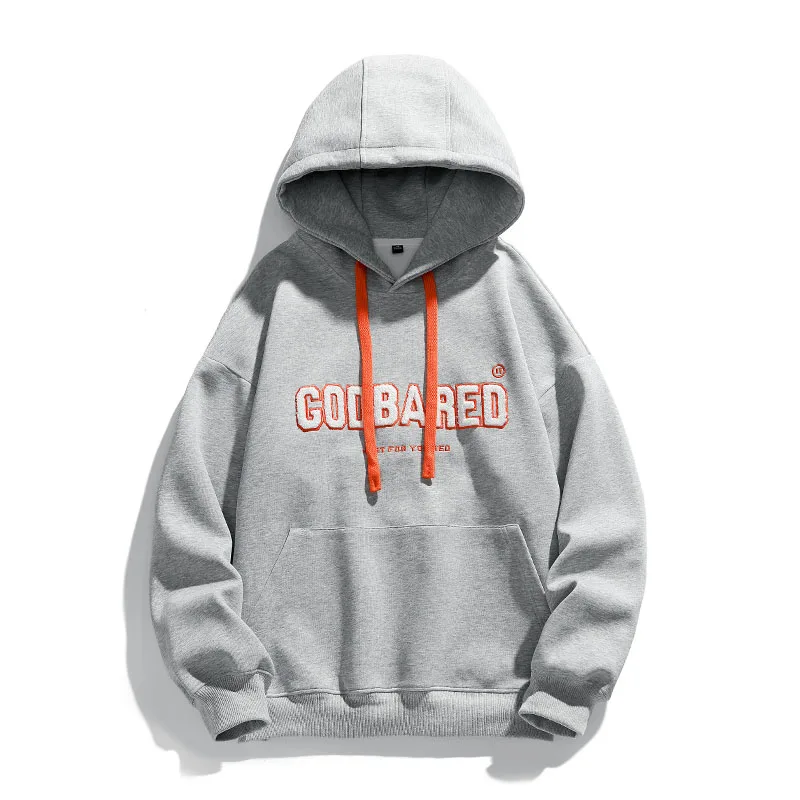 

Японский стиль Повседневная 2022 Весна Осень Черный Белый Толстовка мужская Толстая флисовая хип-хоп скейтборд уличная одежда