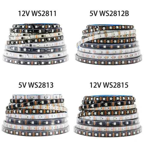 Xnbada RGB светодиодная лента WS2812 30/60/144 пикселей/м