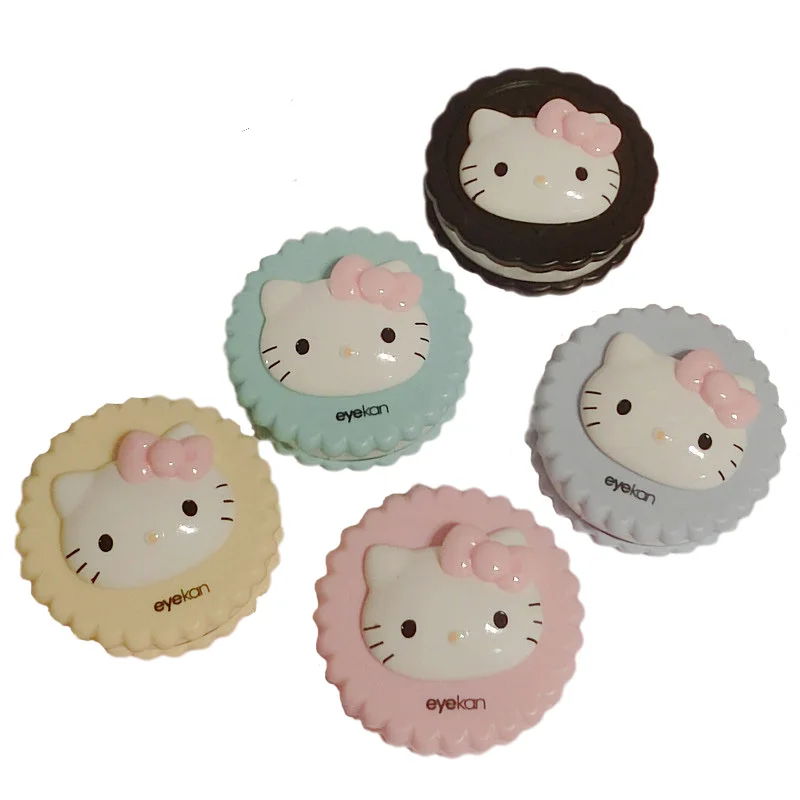 

Чехол для контактных линз Kawaii Sanrioed, милый мультяшный печенье, чехол для цветных контактных линз, чехол для контактных линз, футляр для близо...