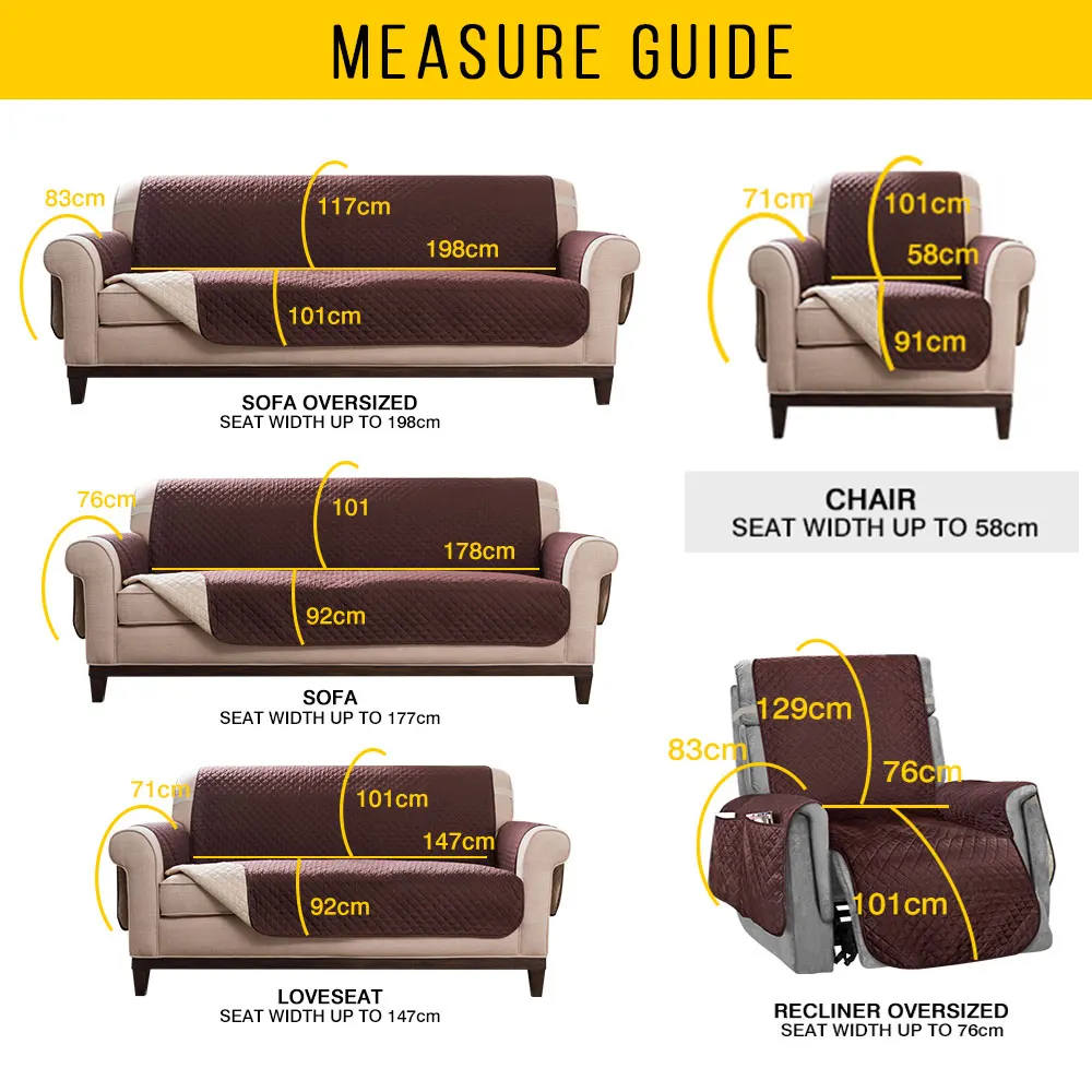 Non-slip Plaid Sofa Cover Slipcover Water Resistance Funiture Protector 2 And 3 Seater Modern Couch Covers For Living Room