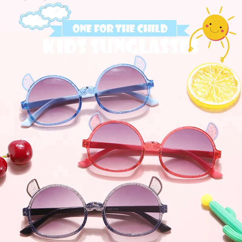 

2022 New Fashion Cartoon Mouse Sunglasses for Children Boys Girls Ourdoor Child Glasses with UV400 Driver Goggles Anti-glare