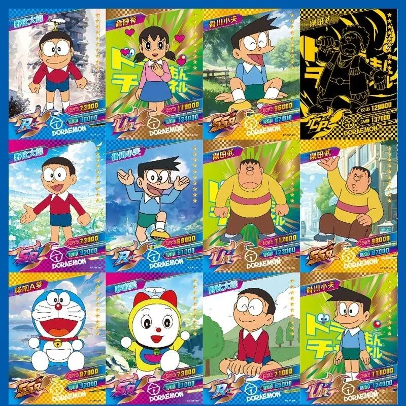 Фото 2025 Новые карты Doraemon, карты из фольги, Тинкер Белл, робот, кошки, синие толстые люди, CP редкие карты, коллекционные карты, периферийные устройства в стиле аниме №3
