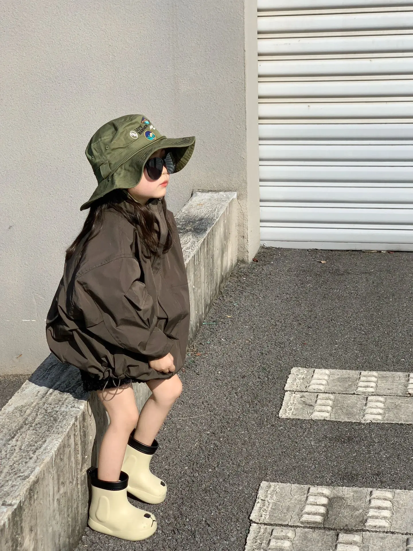 

Куртка детская демисезонная хлопковая на молнии, с защитой от ветра