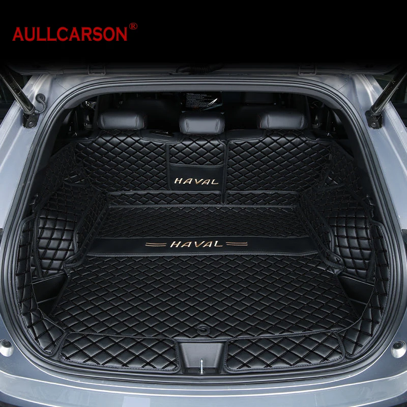 

Для НОВЫЙ Haval F7 2024 2025 коврики в багажник полностью окруженная кожа прочная подкладка для багажника коврики для багажника полное покрытие автомобильные аксессуары