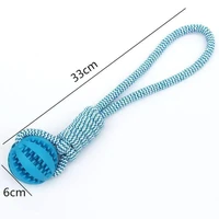 ball for dogs rubber dog chew ball for puppy fun dog toys for pet puppies large dogs tooth cleaning snack toy ball with rope
