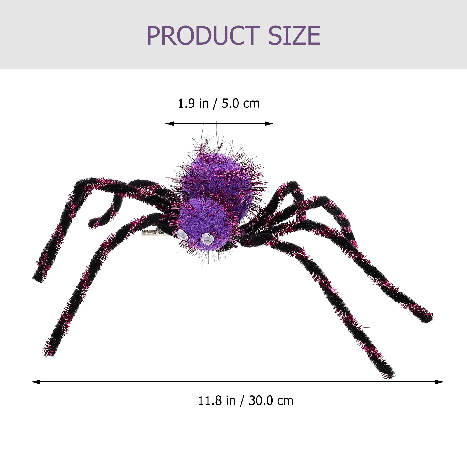Платье для косплея реквизит заколка волос в виде паука праздничный головной убор