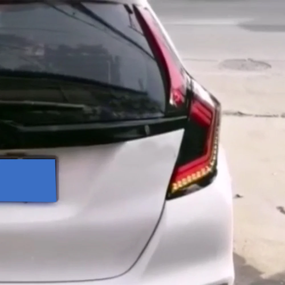 Задние фонари для Honda Jazz Fit GK5 2014 2015 2016 2017 2018 светодиодные задние противотуманные