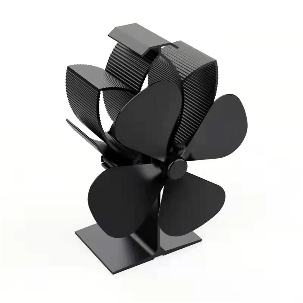 

Low Noise Eco Heat Powered Stove Fan Small Fireplace Roof Heater Thermal Distribution Tool Accessories Indoor Wood