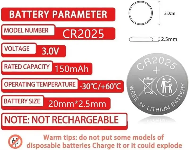 Литиевые кнопочные батарейки 3 в CR2025 DL2025 BR2025 5003LC LM2025 CR 2025