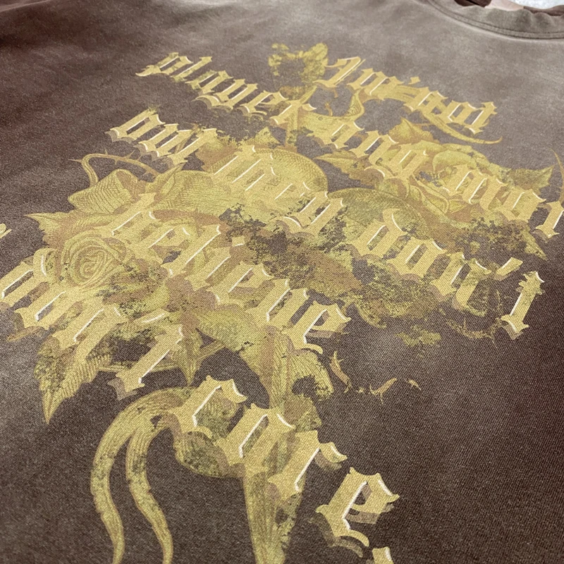 Мужская футболка с длинным рукавом ZODF осенняя Готическая большого размера в