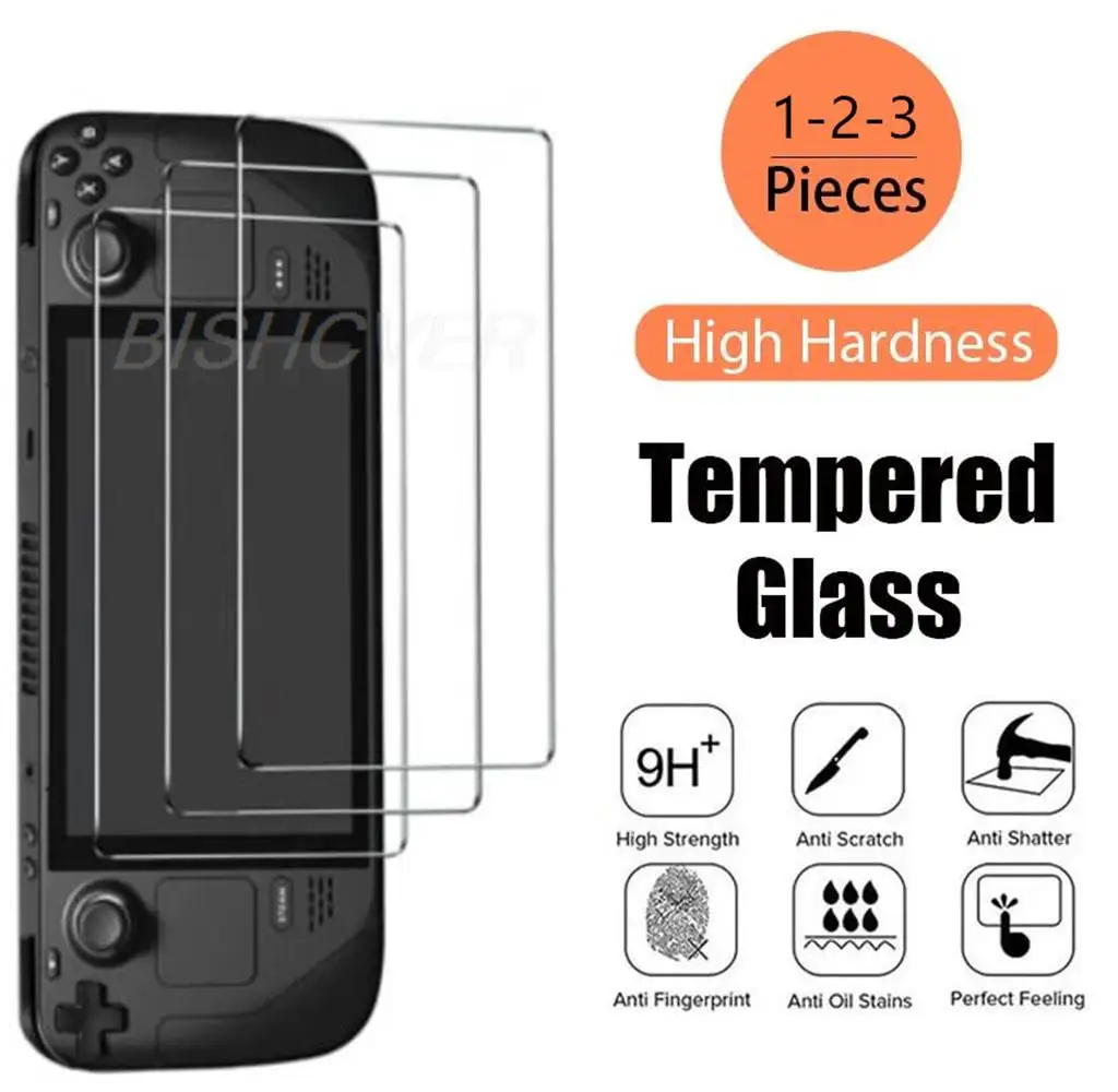 

Tempered Glass For Valve Steam Deck Game Console Screen Protector Glass On For SteamDeck Protective Film