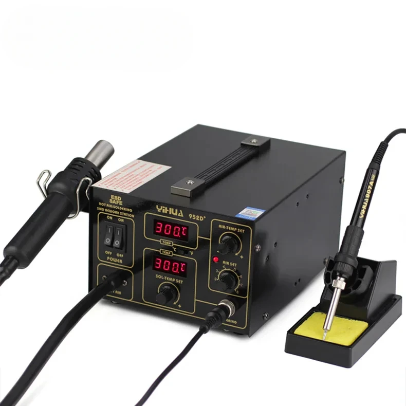 Паяльная станция с горячим воздухом 4 насадки для ремонта телефонов