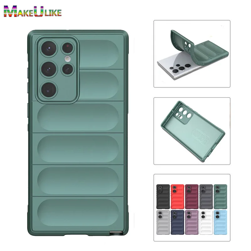 

Silicone Case for Samsung S21 Ultra Plus Case Shockproof Flexible Rubber Cover for Samsung Galaxy S22 S21 S23 Plus Ultra Case
