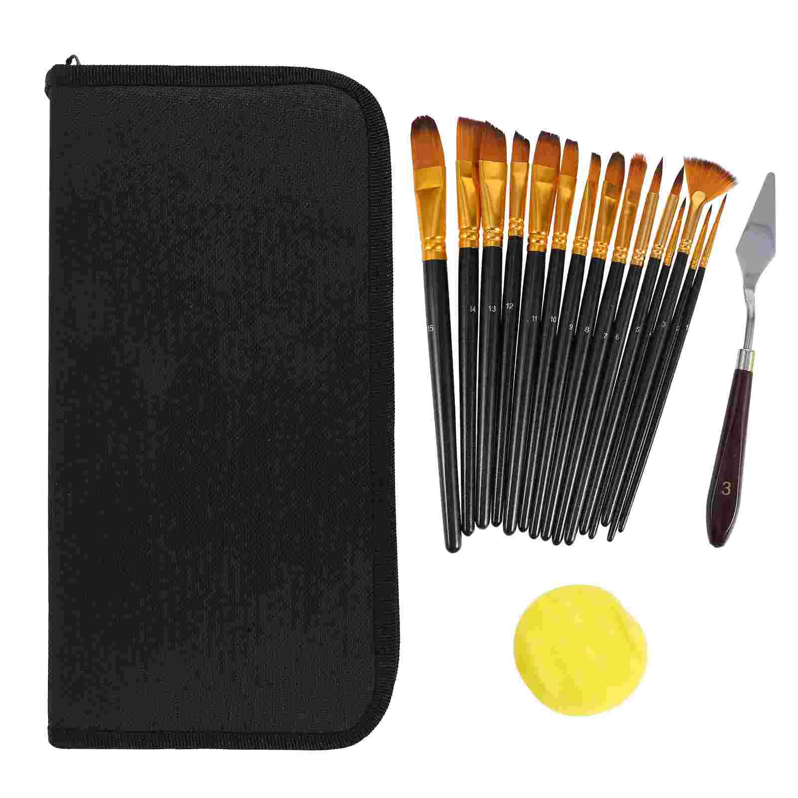 

Painting Brushbrushesoil Diy Watercolor Handle Pen Graffiti Tools Supplies Kidsmixing Toolchildren Scraper Acrylicfine Wooden