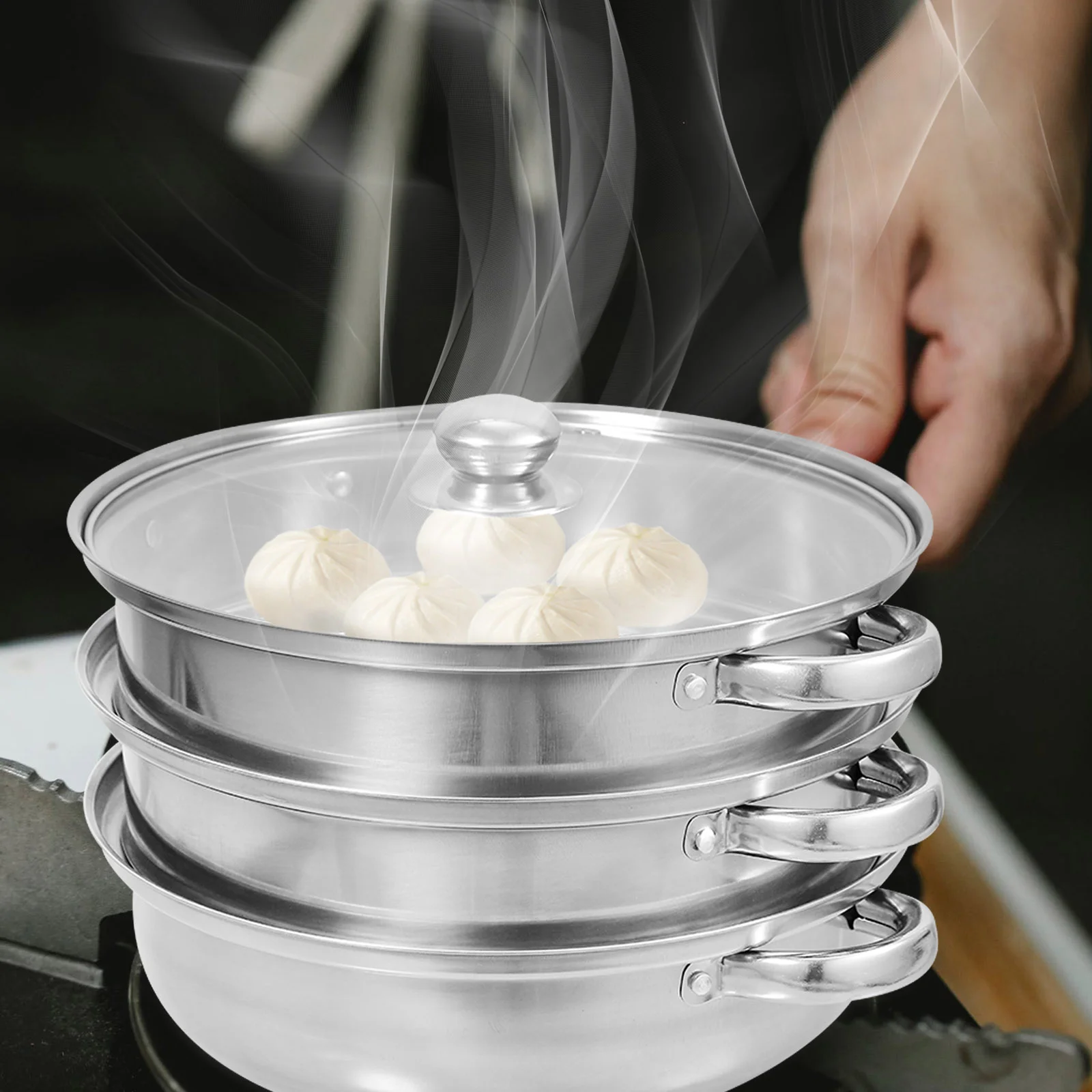 

1 Набор, быстрое приготовление еды из нержавеющей стали, пароварка, инструмент для приготовления еды на пару, пароварка из нержавеющей стали