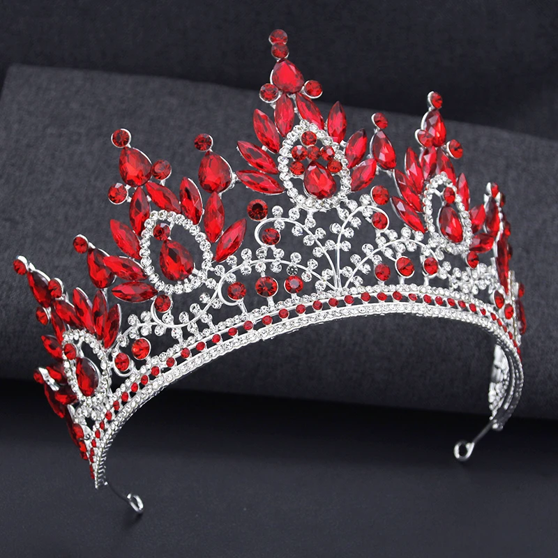 Корона в стиле барокко королевская королева тиары и короны зеленая диадема