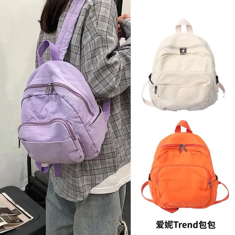 

Japanese Ins Schoolbag Female Niche Canvas Versatile Mori Department Student Backpack Antique Girl Small Backpack