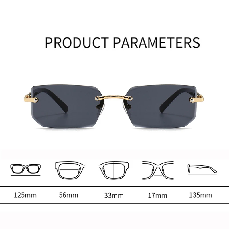 Солнцезащитные очки без оправы для женщин и мужчин солнцезащитные вождения на