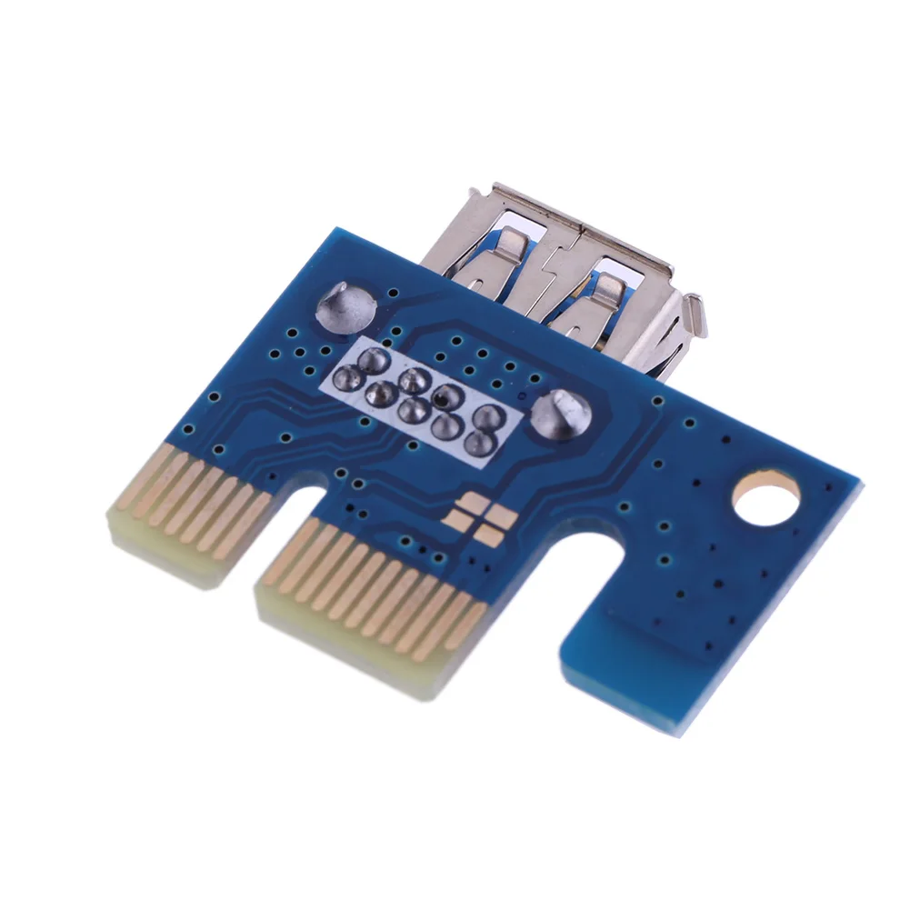 Адаптер PCI E 1X PCIe X1 на USB 3 0 адаптер для майнинга криптовалюты простая установка