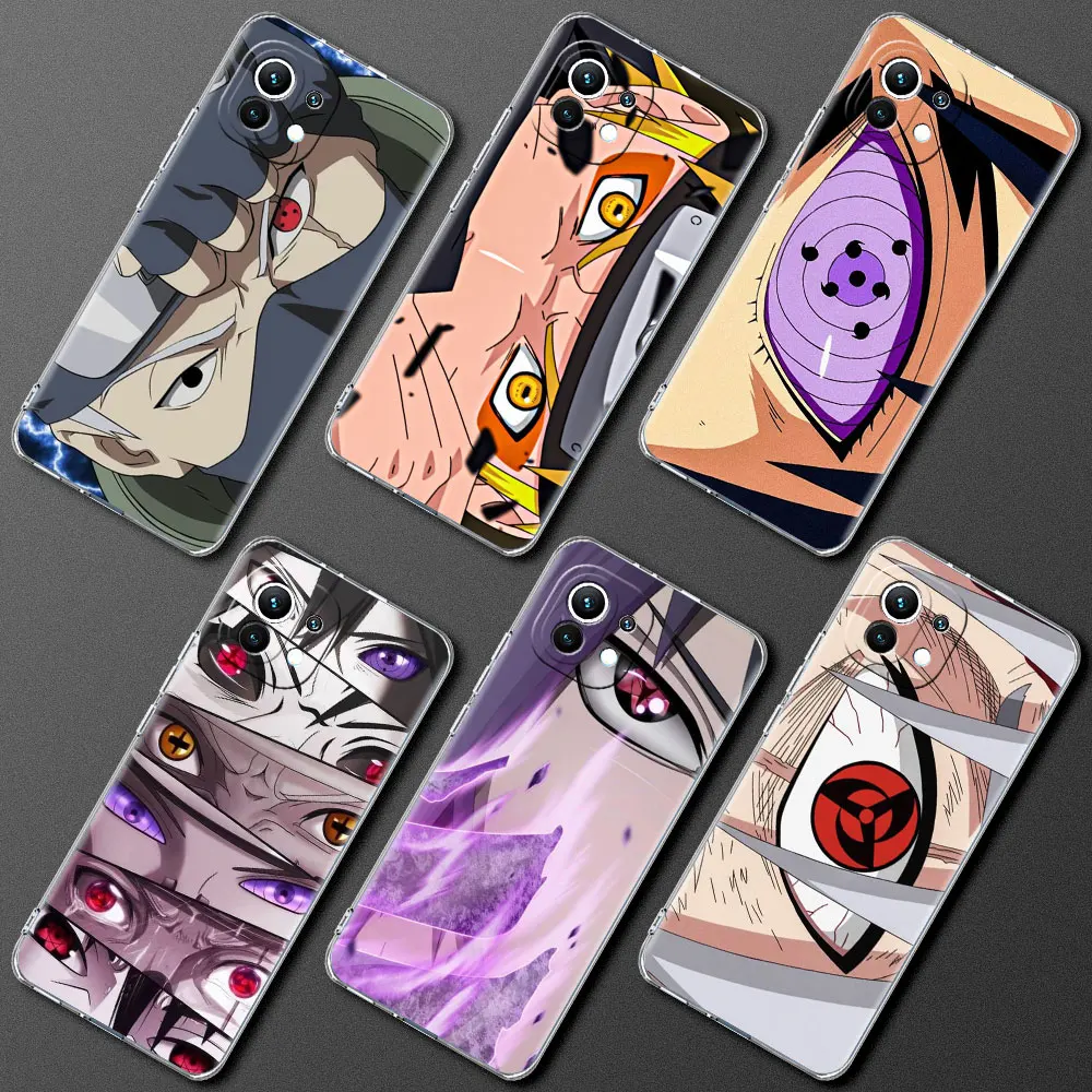 

Naruto Anime Eyes Clear Soft Case For Xiaomi Mi Poco X4 Pro 5G X3 NFC M4 M3 F3 GT X2 F2 F1 11T 10T 9T Silicone Phone Cover