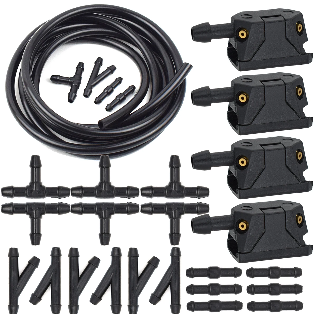 

Автомобильный 4-ходовой Щетка стеклоочистителя, насадки для распыления воды для DAF XF 105 95 xf105 xf95 95XF F85 F95, шланг для грузовиков, трубка для шланга