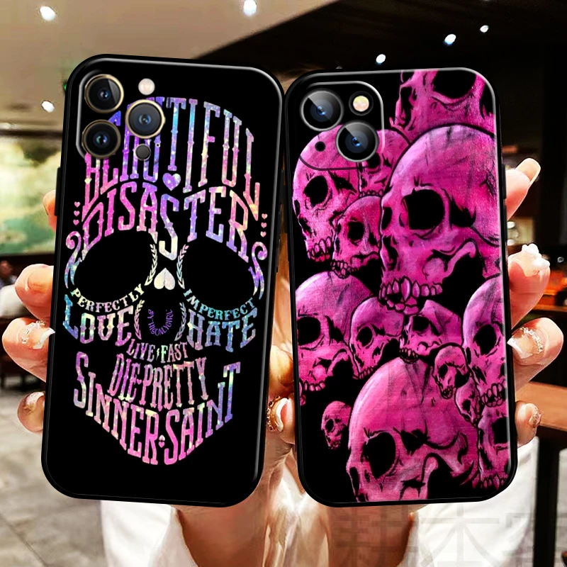 

Grim Reaper Diablo Rose Skull For Apple iPhone 13 12 11 Pro Max 13 12 Mini 5 5s 6 6S 7 8 Plus SE2020 X XR XS Max Phone Case