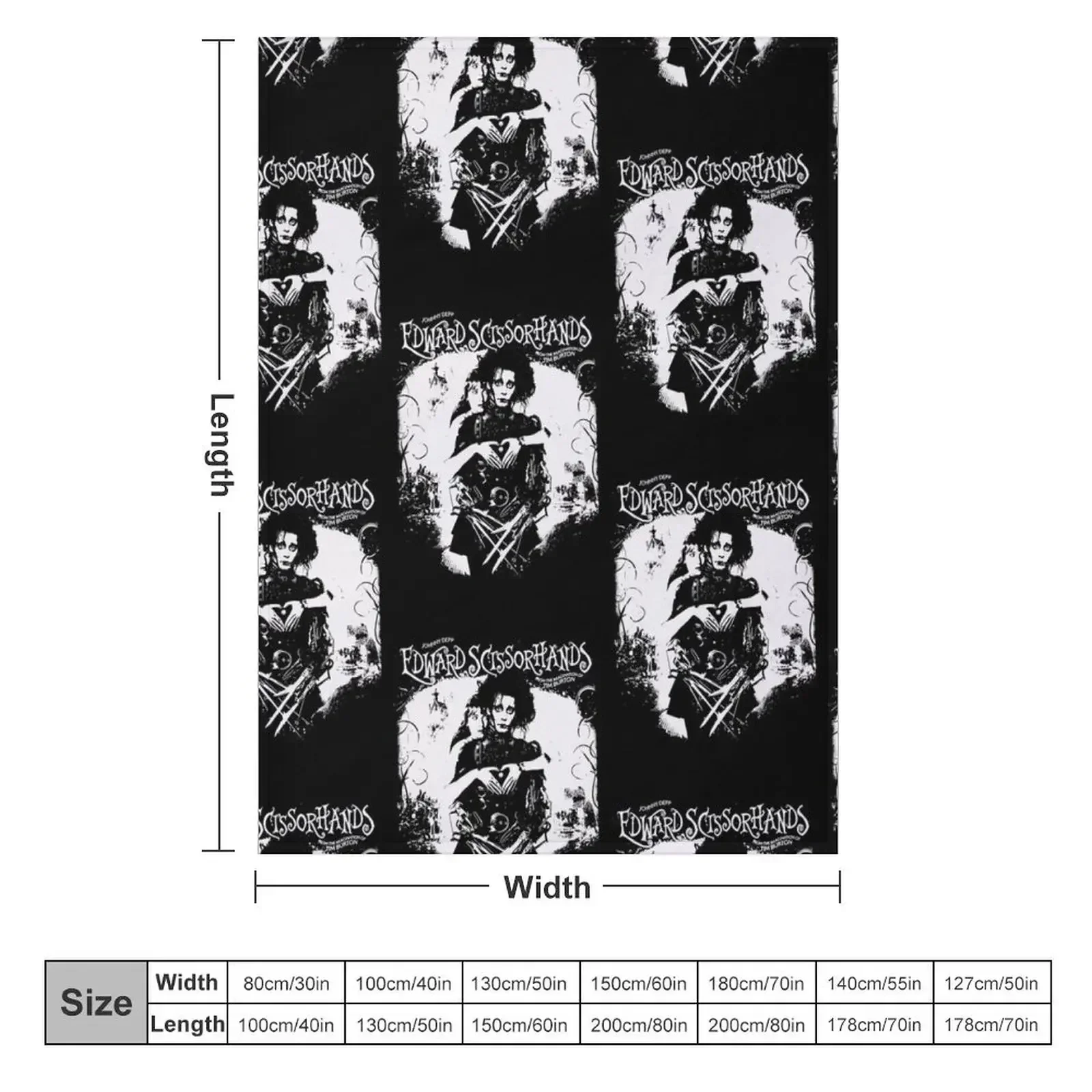 Эстетическое одеяло с руками-ножницы Эдварда роскошные одеяла для сна