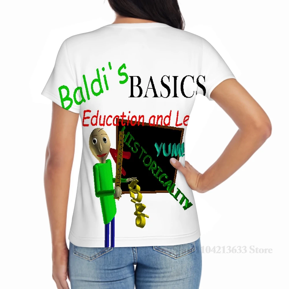 Мужская футболка с принтом Baldis Basics in Education and Learning женская модная для девочек топы