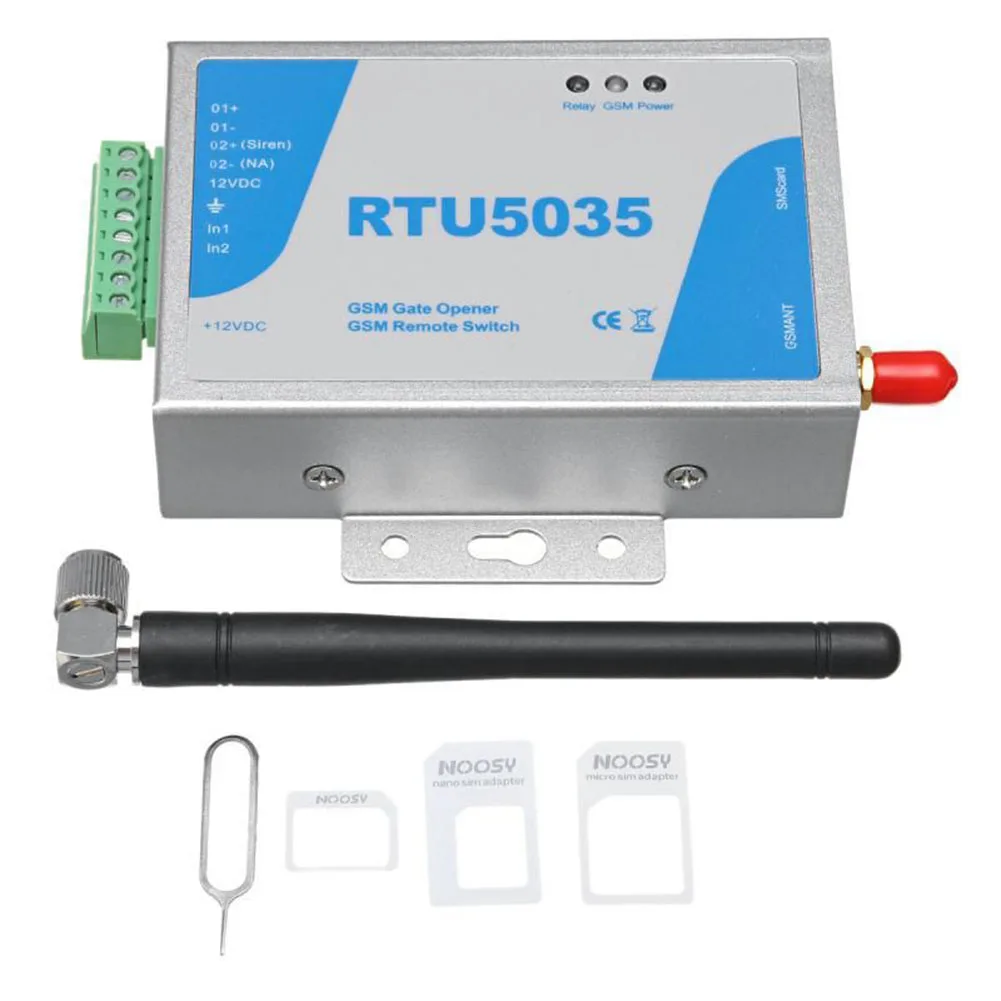 

RTU5035 GSM APP Control remoto inalámbrico abridor de puerta interruptor de relé antena abridor de puerta de garaje sistemas Har