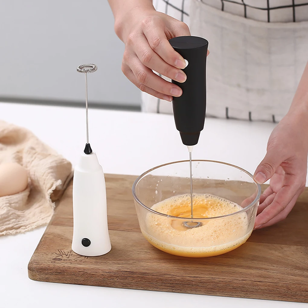 

Kitchen Electric Coffee Milk Frother Handheld Egg Beater Foamer Battery-powered Drink Maker Cream Blender Baking
