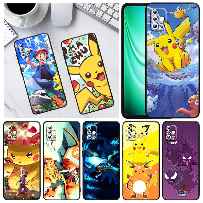 

Anime Pokemon Pikachu For Samsung A73 A53 A33 A03S A22 A72 A52 A32 A02 S A12 A42 A51 A91 A81 A71 A41 A32 A21 Phone Case