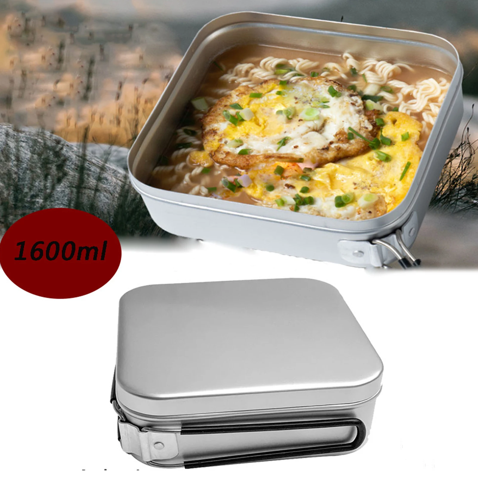 Портативная кастрюля для кемпинга алюминиевая кухонная утварь набор беспорядка