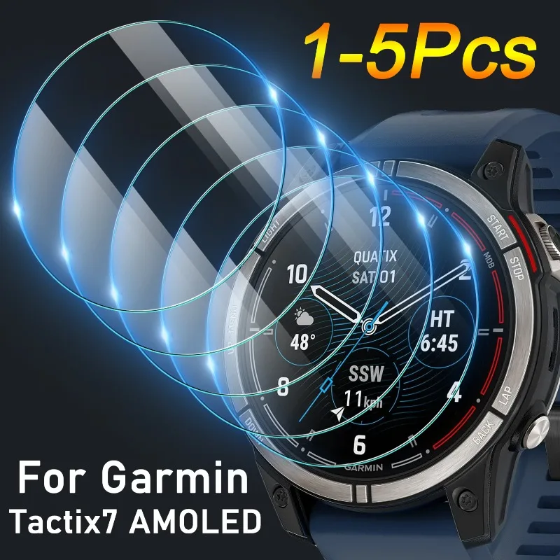

For Garmin Tactix 7 AMOLED HD Hardness Tempered Glass for Garmin Tactix 7 AMOLED Anti-scratch Screen Protector Smartwatch Glass
