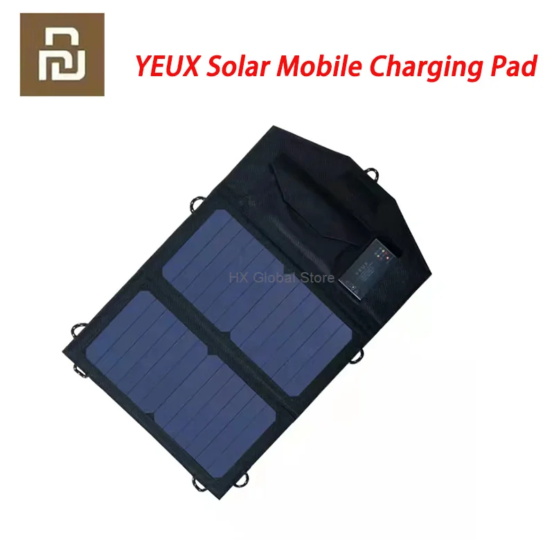 

Youpin 2022 New Products YEUX Outdoor Portable Solar Power Storage Mobile Charging Board Power Bank Quick Charge Three Outputs