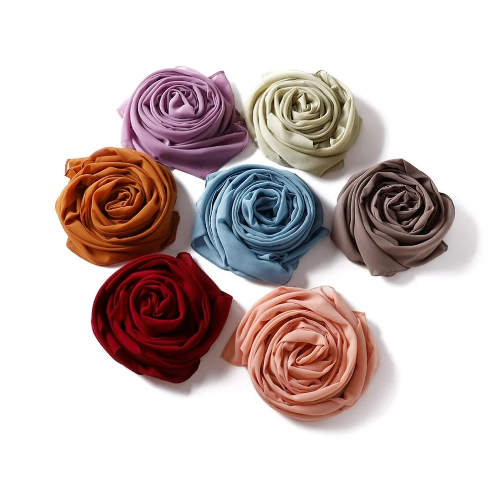 

Simple Solid Color Chiffon Scarf Pareo Beah Soft Comfortable Warm Scarf In Winter Classic Jersey Hijab Women Bandana Foulard