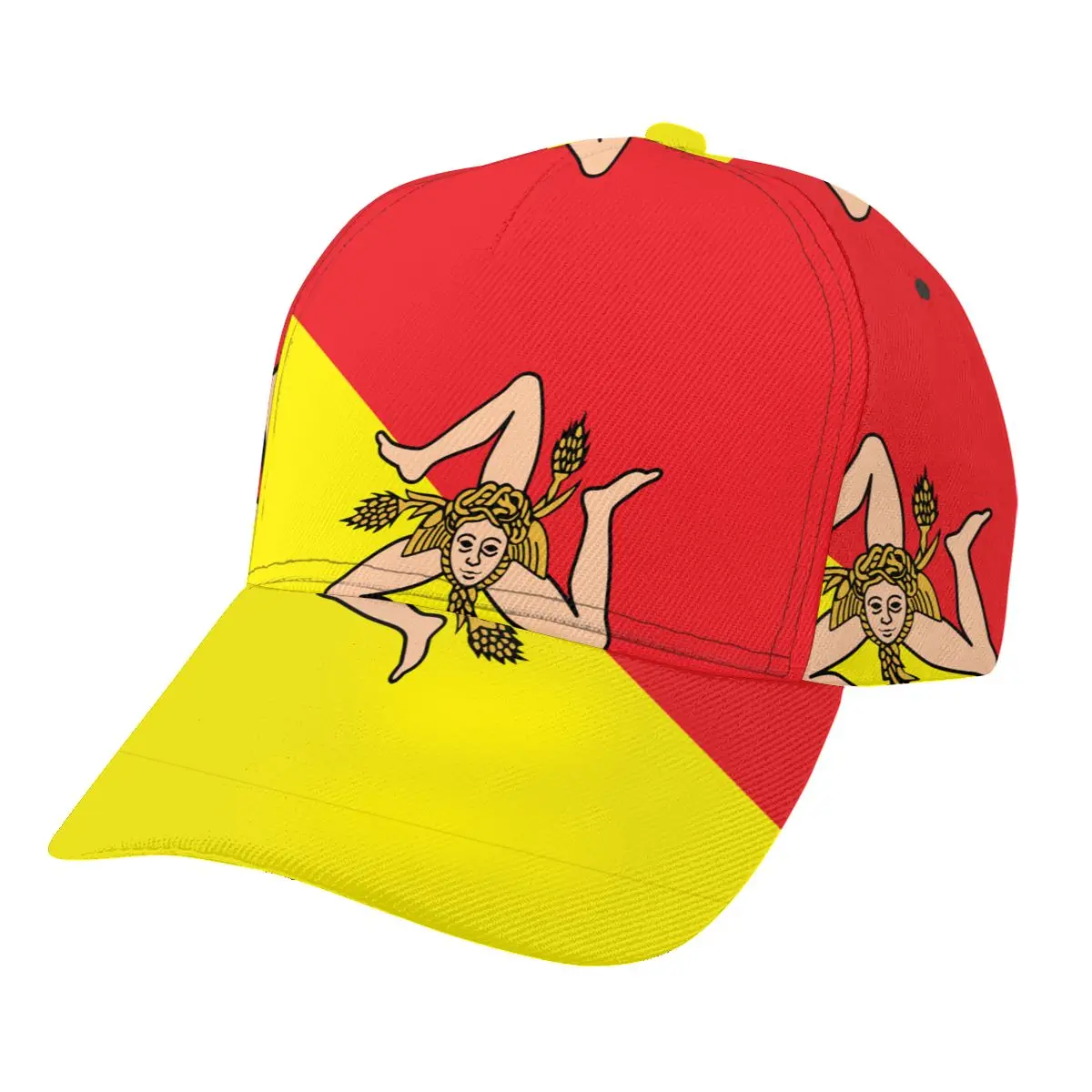 

Бейсболка с Сицилийским флагом, модная женская летняя шапка для папы, мужская спортивная шапка