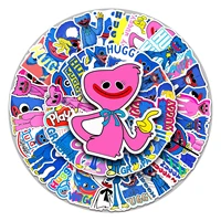 50 poppys playtime doodle stickers cartoon game stickers diy skateboard luggage stickers waterproof laptop stickers