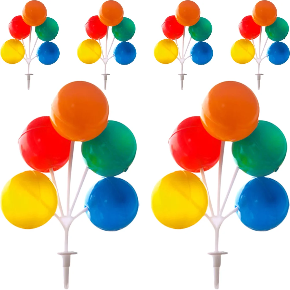 

6Pcs Delicate Decorative Funny Anniversary Cake Decors Holiday Cupcake Picks Wedding Cake Picks Birthday Cake Inserts