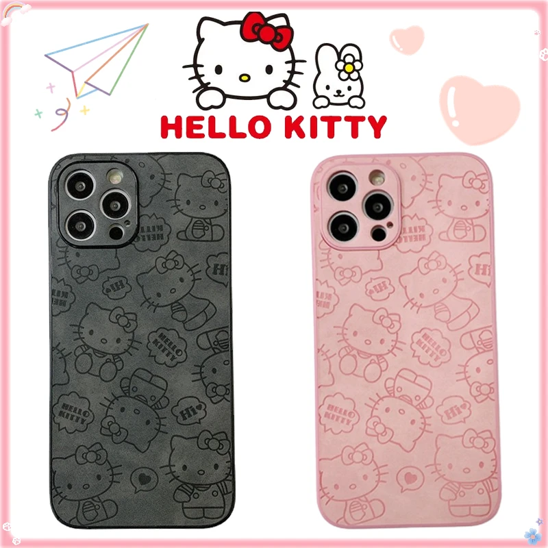 Чехлы для телефонов с рисунком Hello Kitty IPhone 13 12 11 Pro Max XR XS MAX 8X7 2022 задняя крышка