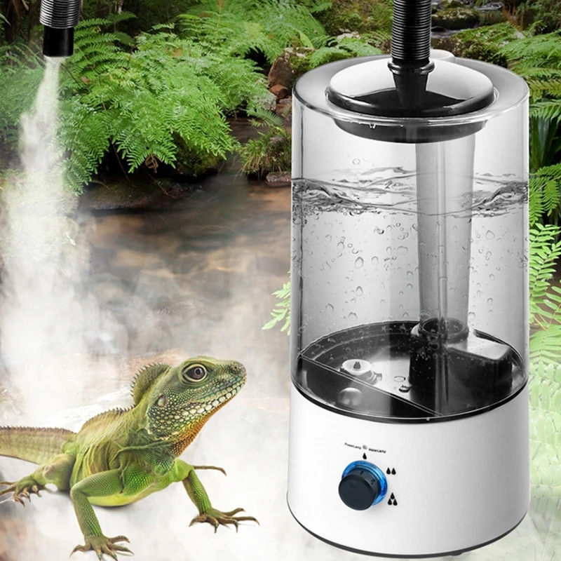 

Reptile Fogger 4L Large Reptile Humidifier with Hose Automatic Terrarium Fogger for Lizard Snake Tortoise