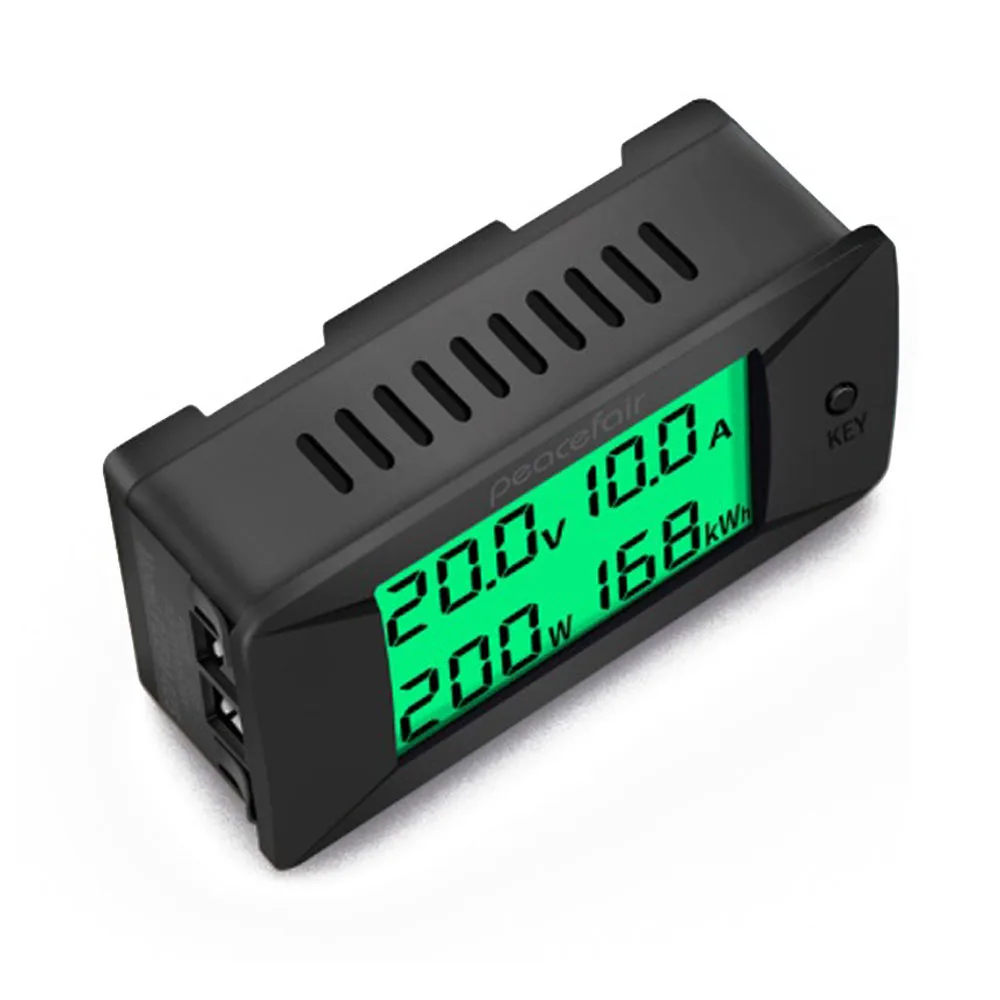 

50A 100A 200A 300A DC 0-300V ЖК-дисплей Цифровой счетчик напряжения тока Мощность Счетчик энергии Ваттметр Амперметр Вольтметр