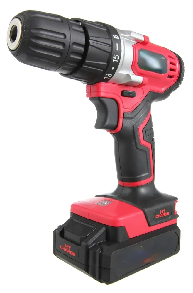 

Max Lithium-ion Cordless Drill, 3/8 inch Chuck, Variable Speed, with 1.5Ah Lithium-ion Battery and Charger, Bit Holder & LED Lig