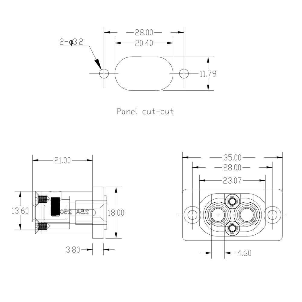 【Viborg】 VI08G Pure Copper 24k Gold Plated Plug IEC320 C7 Power Socket Connector AC 250V 2.5A Socket AC Power Outlet Connector