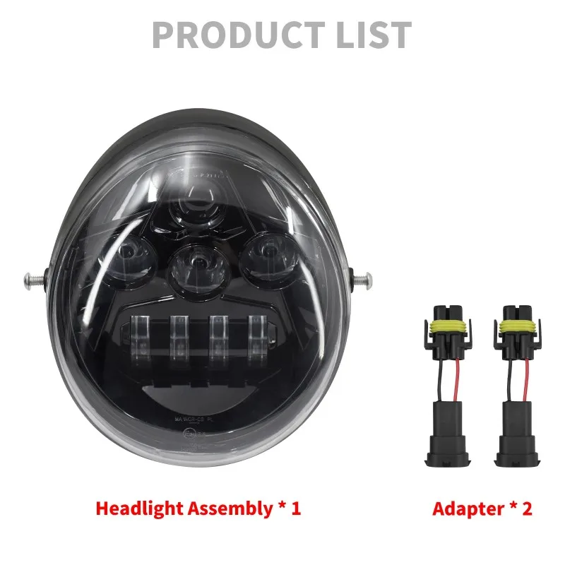 Фото Светодиодная фара N26R для мотоциклов V-Rod Muscle Rod VRSCA VRSCB VRSCF с защитой для фары №3