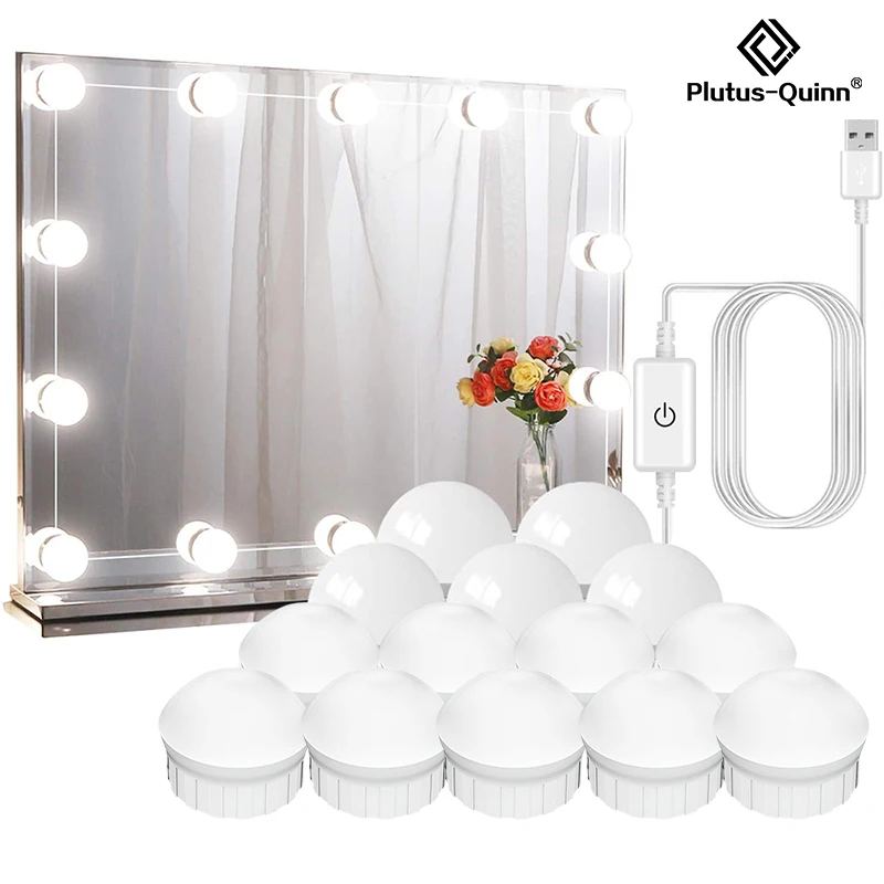 3 цвета макияж зеркало с подсветкой Led лампа Профессиональный сенсорный