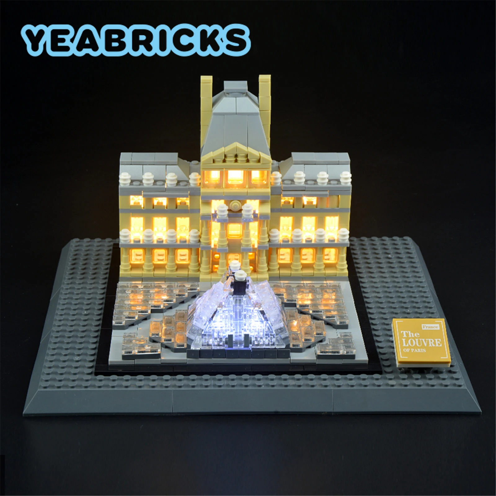 

YEABRICKS LED Light Kit for 21024 Architecture Louvre Building Blocks Set (NOT Include the Model) Bricks Toys for Children
