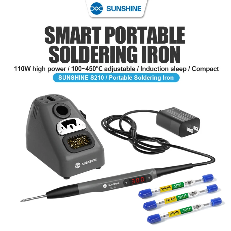 

Портативный паяльник SUNSHINE S210, 110 Вт