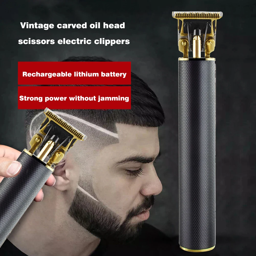 

Oil Head Push Shear with Limit Combs Attachment Hair Trimmer Styling Tools Rechargeable Electric Hair Clipper Cutter